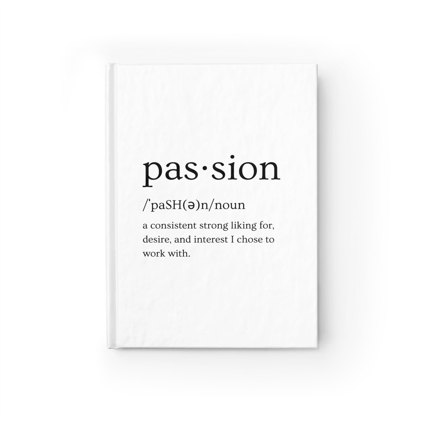 White Journal (Passion Design) - Blank