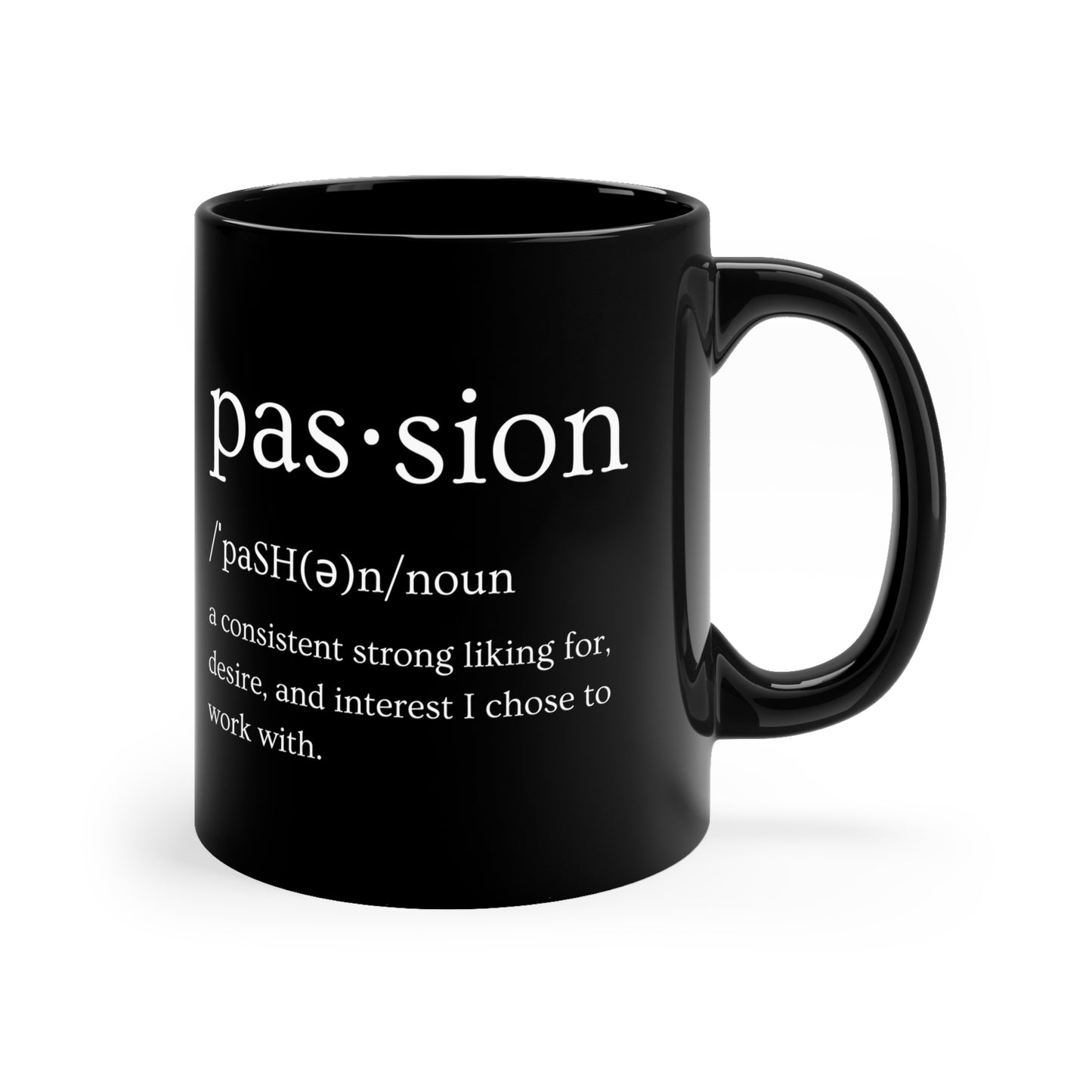 Black Passion Ceramic Mug (Standard Size)