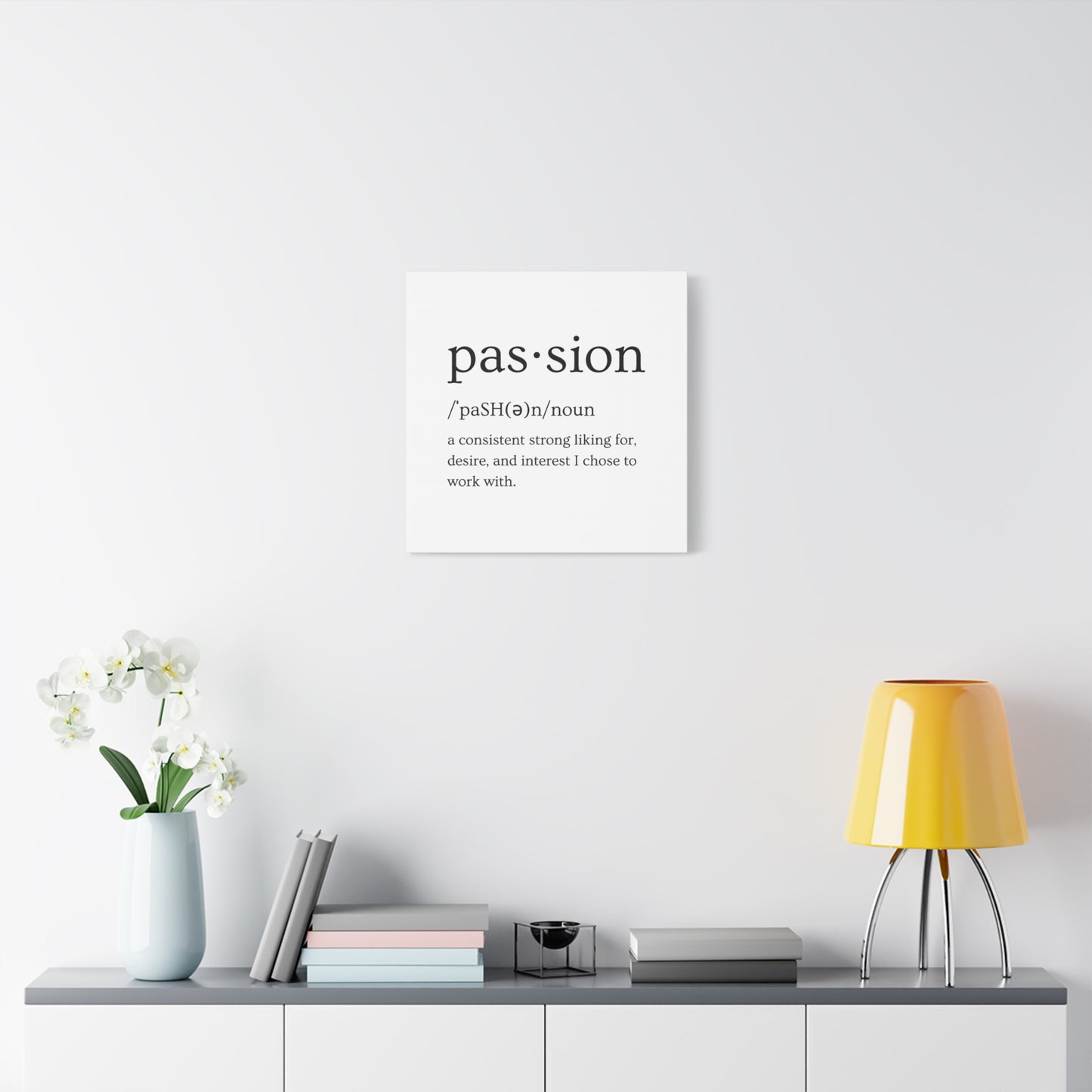 Passion Canvas - White