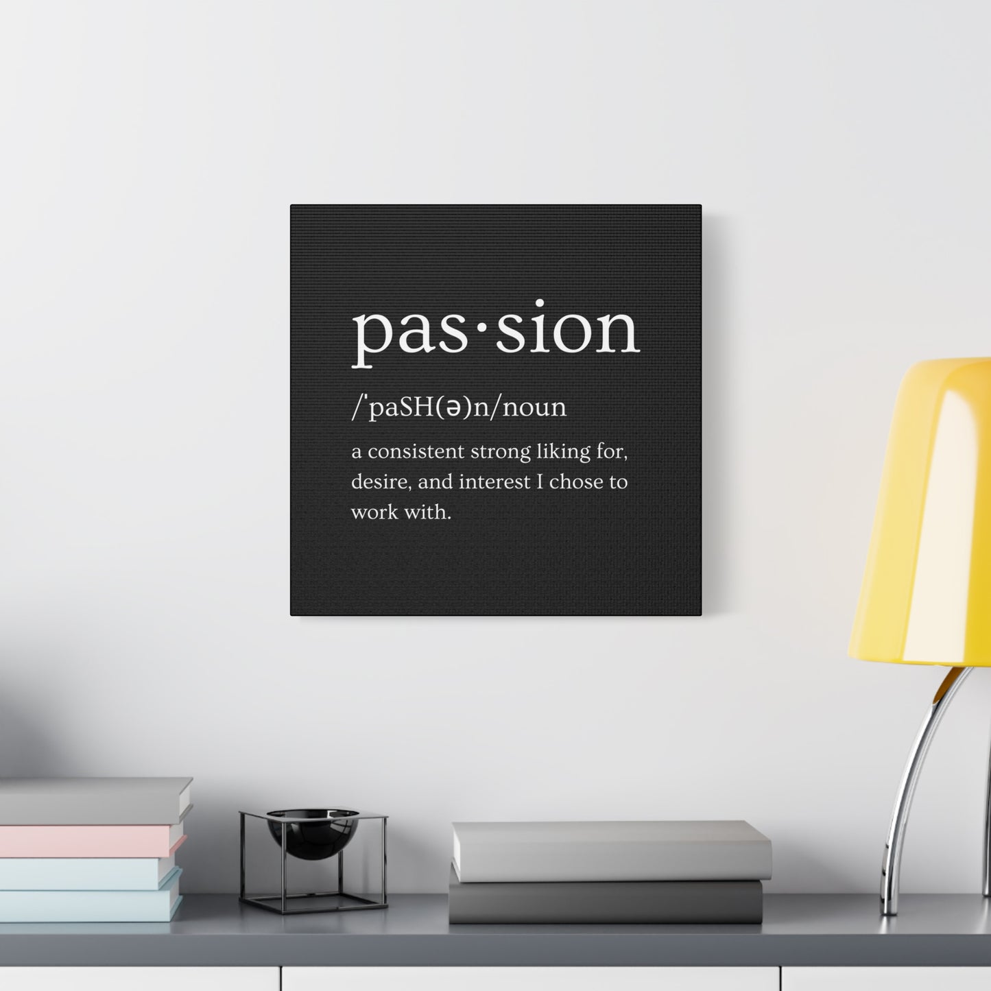 Passion Canvas - Black