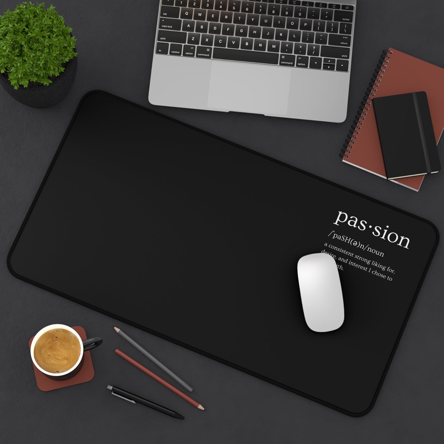 Black Passion Desk Mat