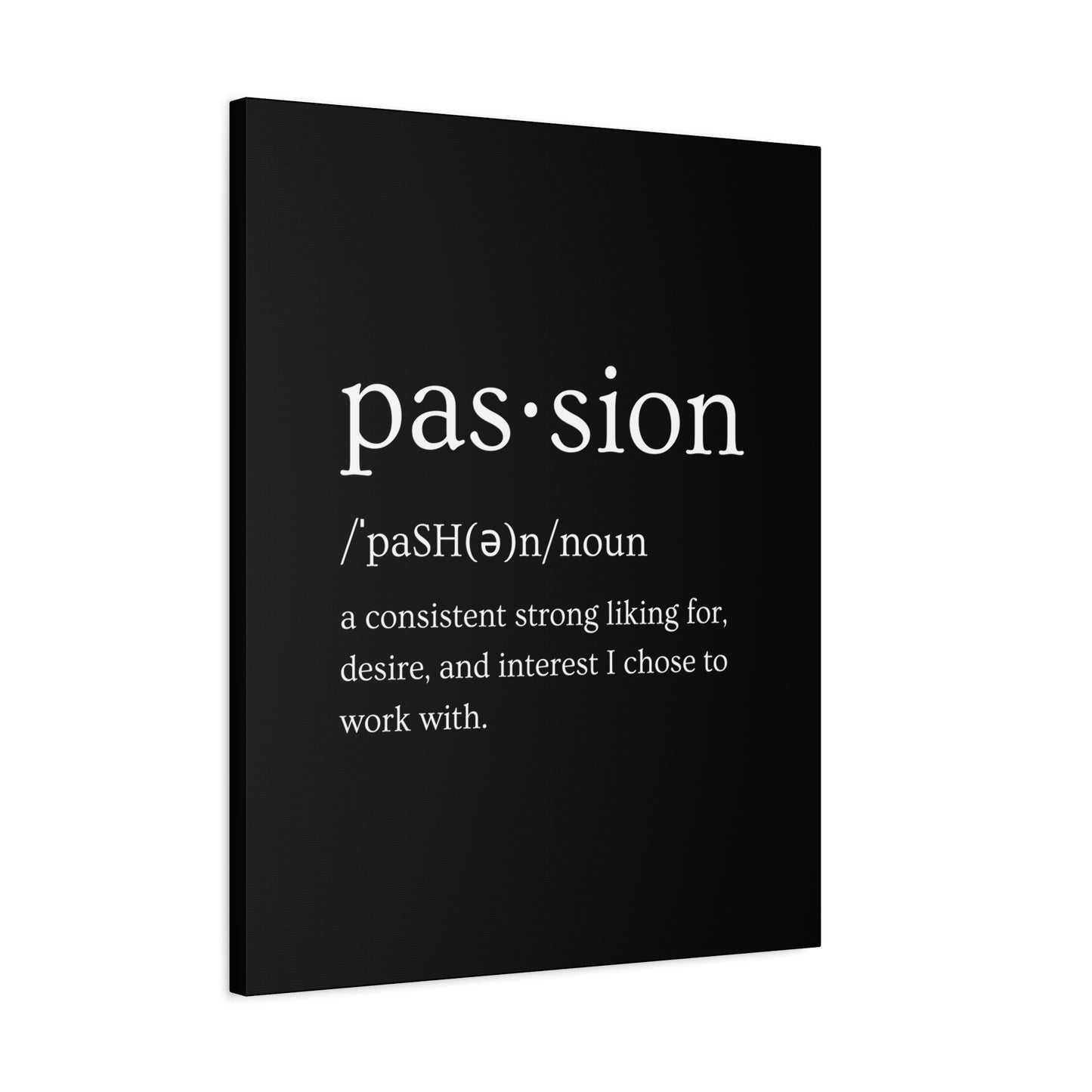 Passion Canvas - Black