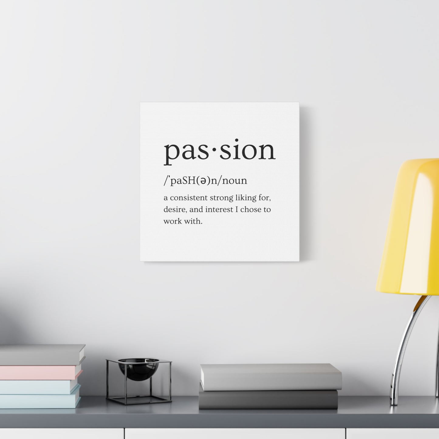 Passion Canvas - White