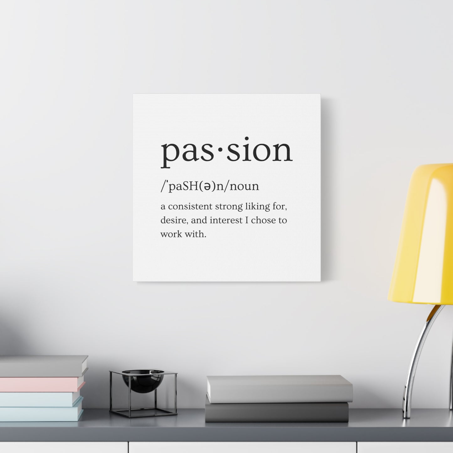 Passion Canvas - White