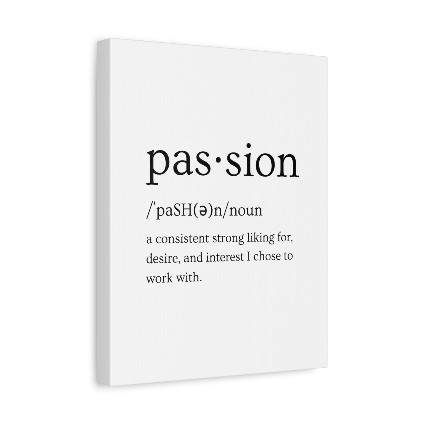 Passion Canvas - White