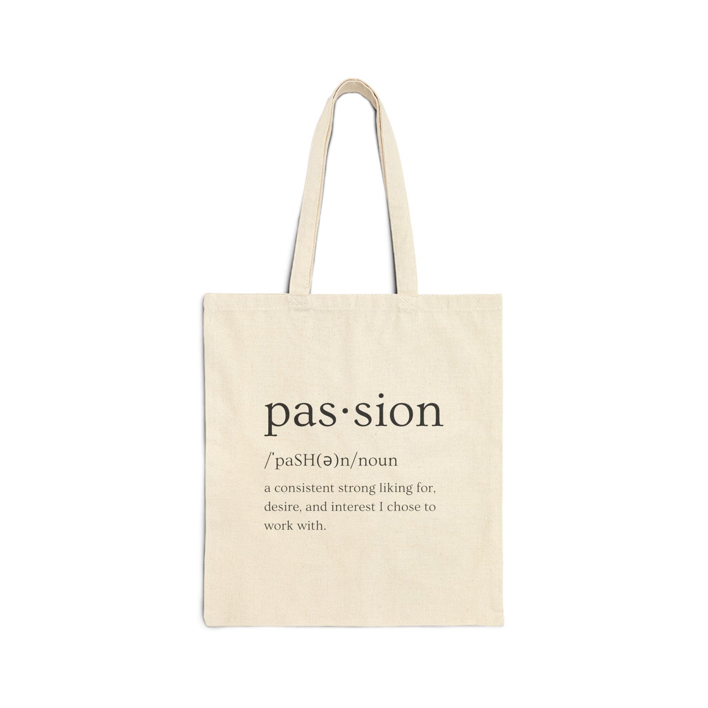 Cotton Canvas Passion Tote Bag