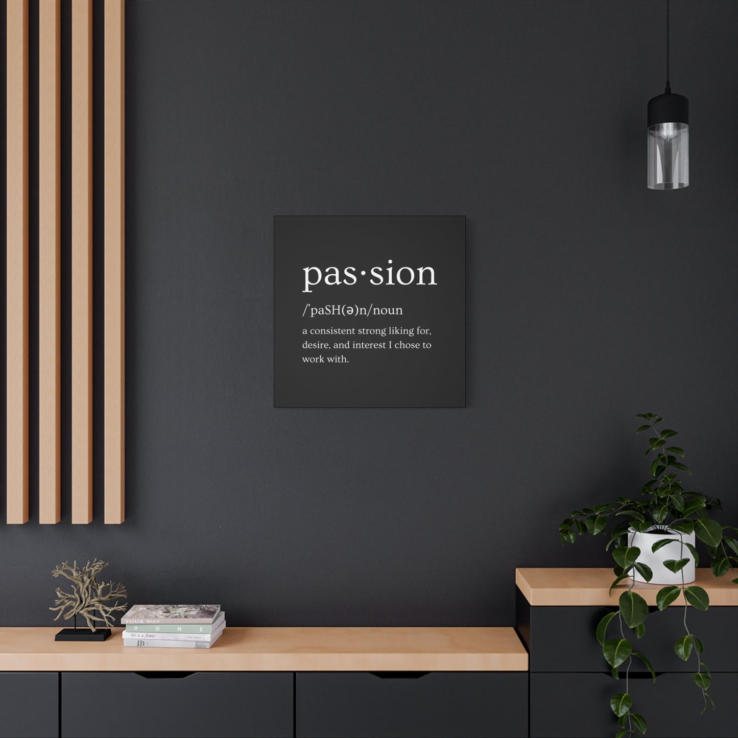 Passion Canvas - Black