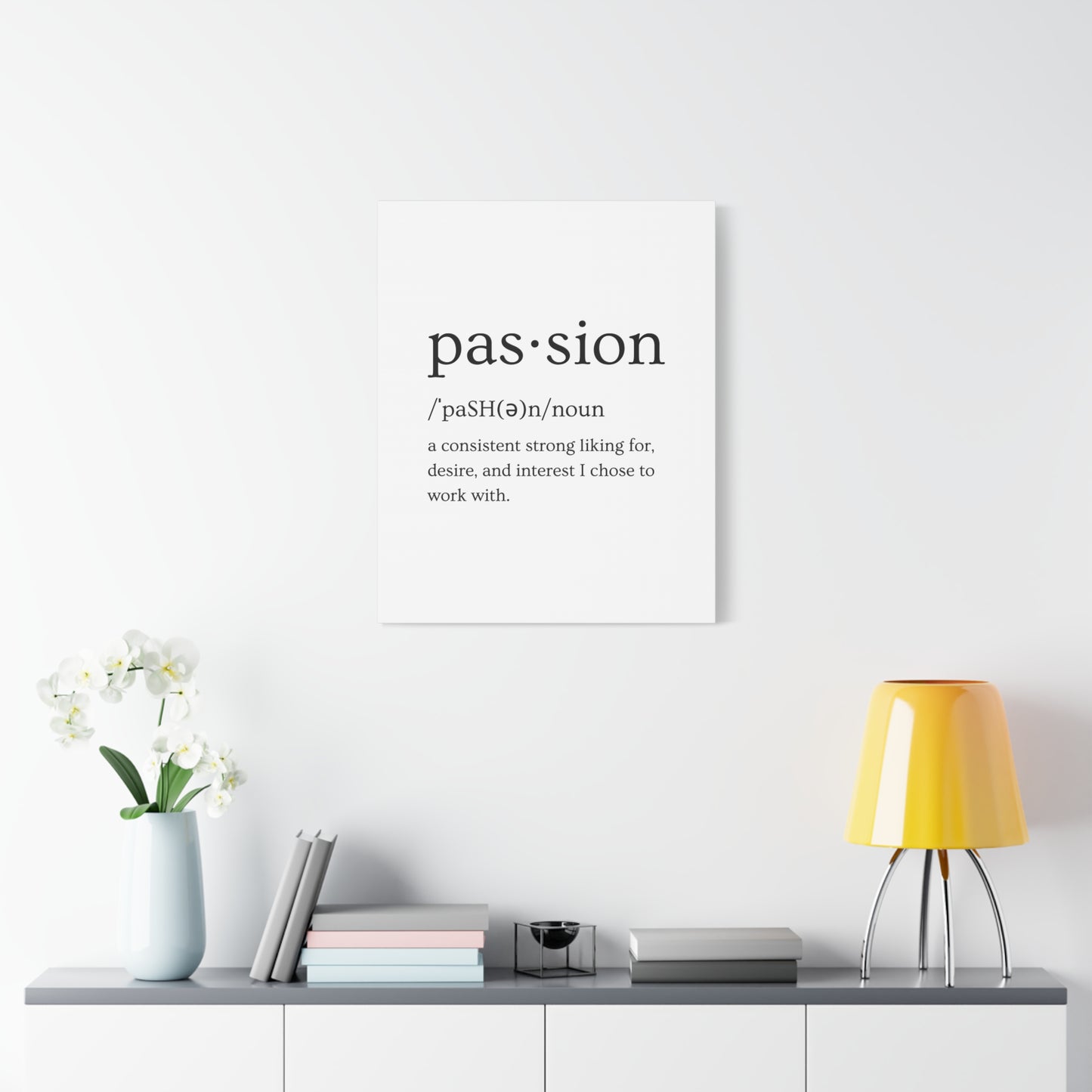 Passion Canvas - White