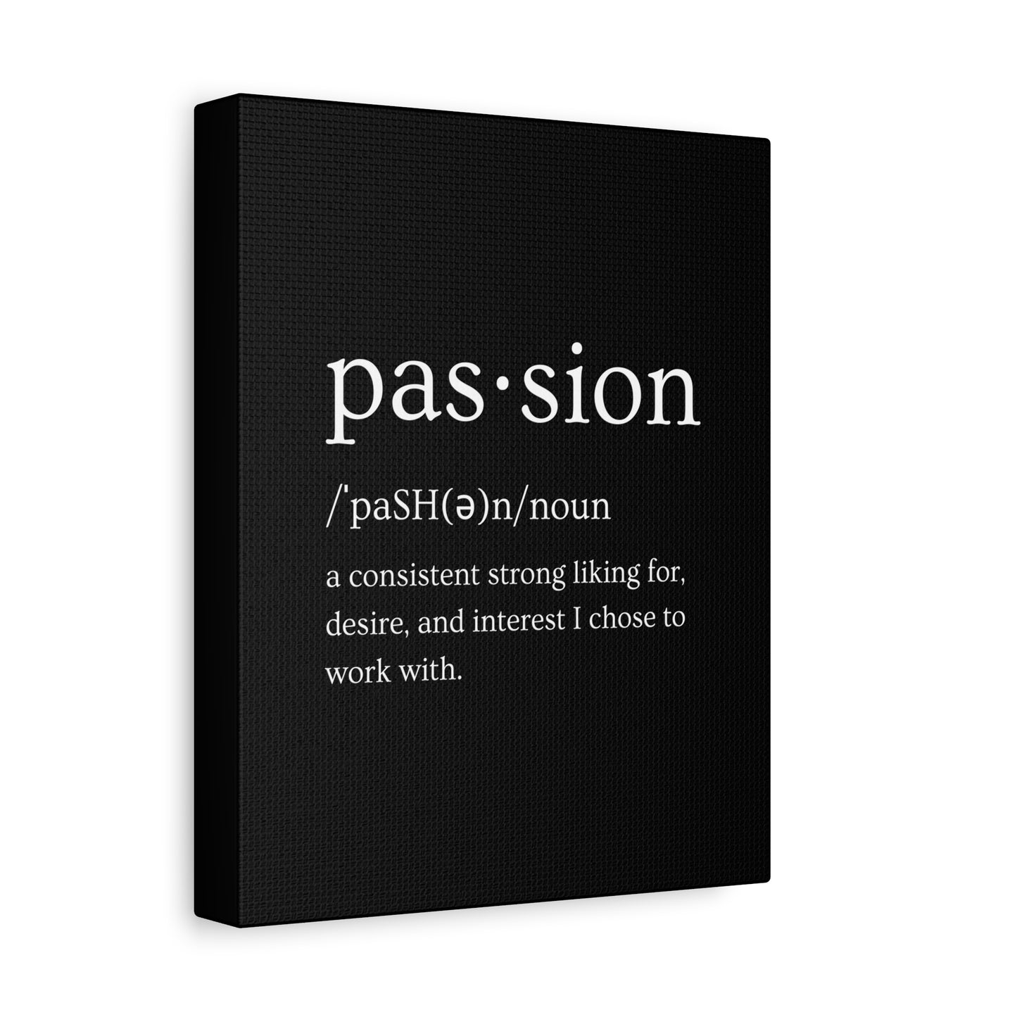 Passion Canvas - Black