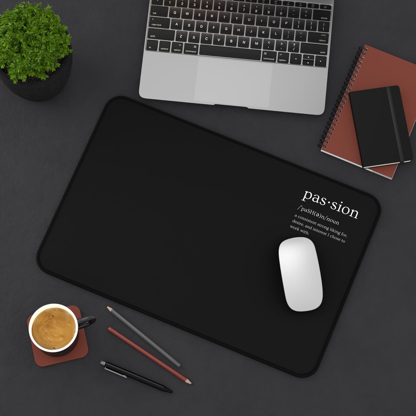 Black Passion Desk Mat