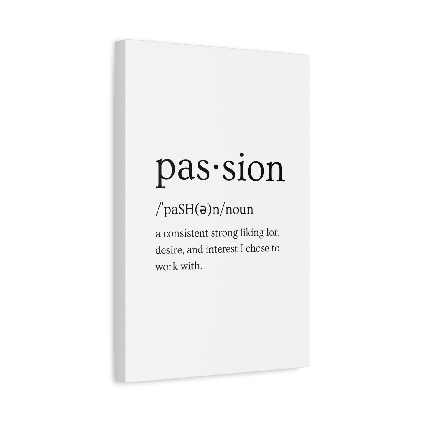 Passion Canvas - White