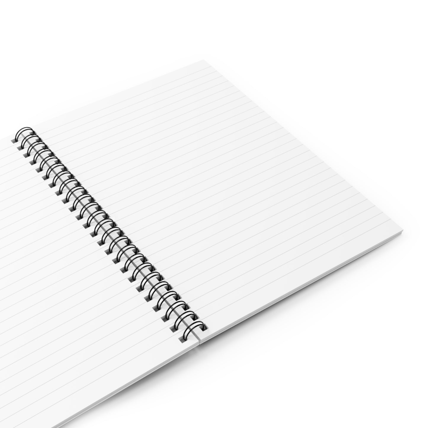 White Spiral Notebook (Passion Design) - Ruled Line