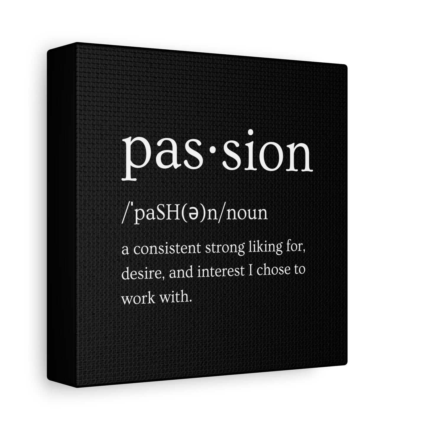 Passion Canvas - Black