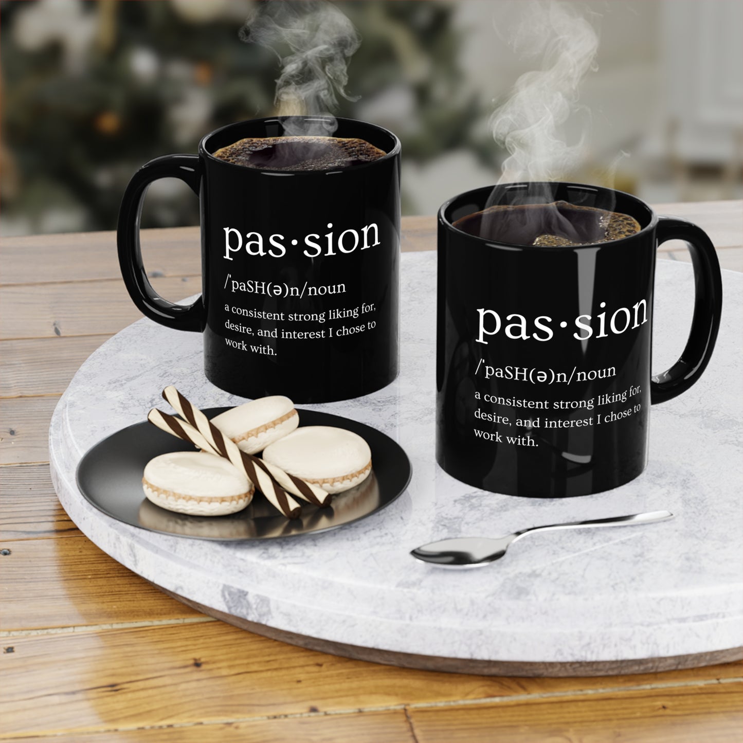 Black Passion Ceramic Mug (Standard Size)