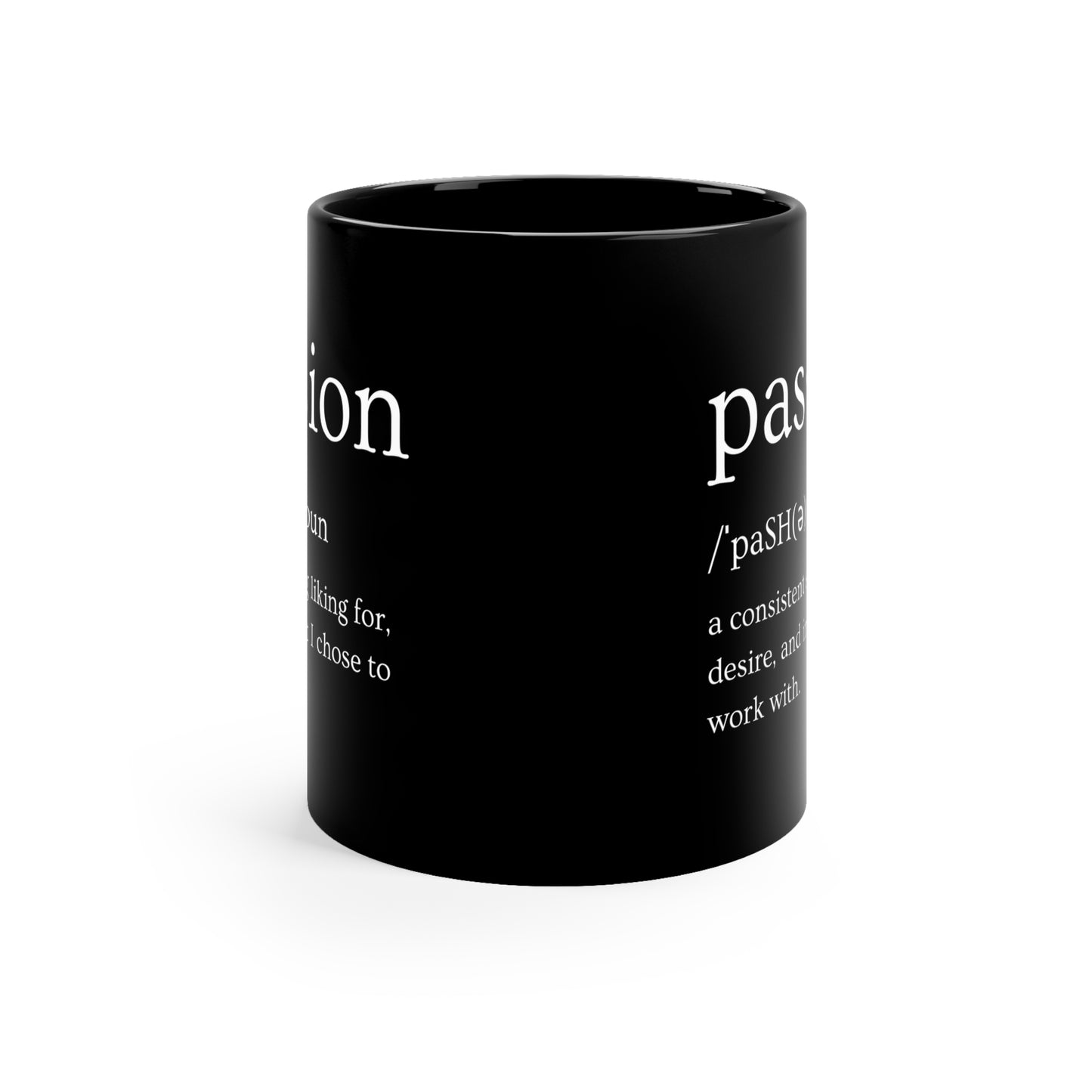 Black Passion Ceramic Mug (Standard Size)