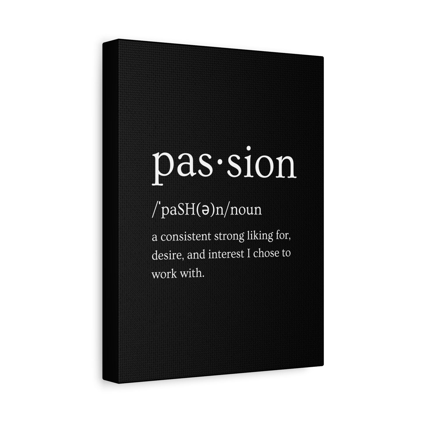 Passion Canvas - Black