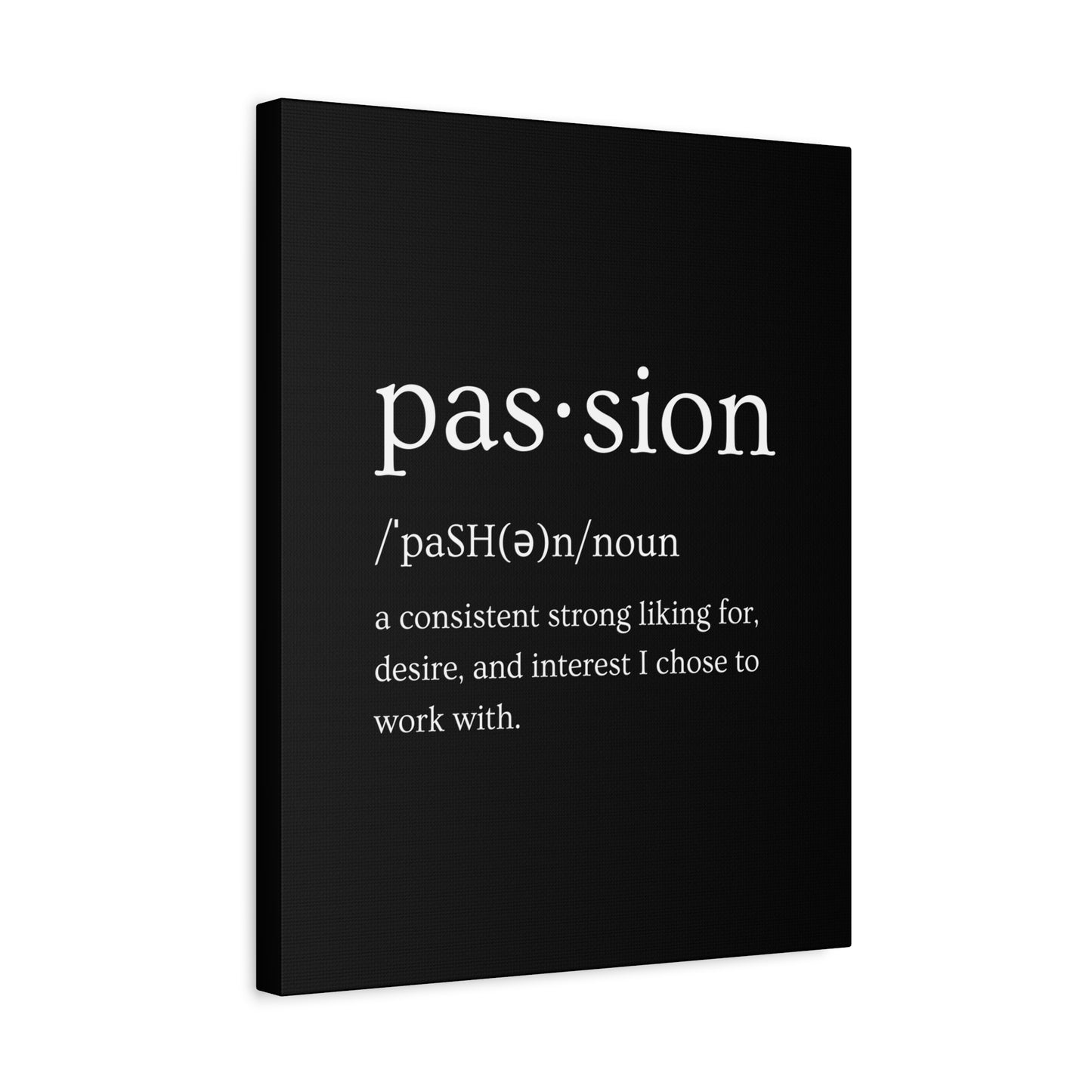 Passion Canvas - Black