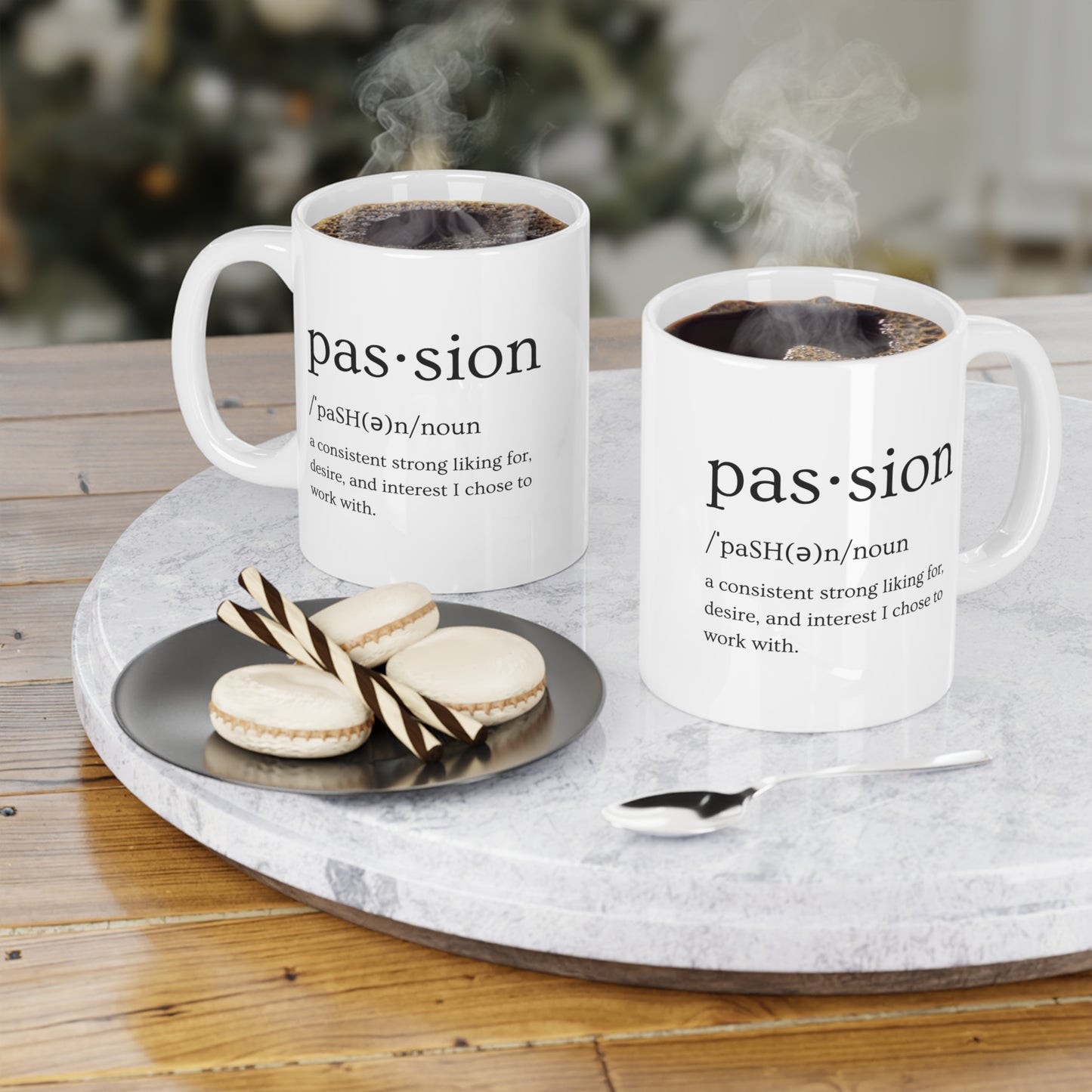 White Passion Ceramic Mug (Available in 3 Sizes)