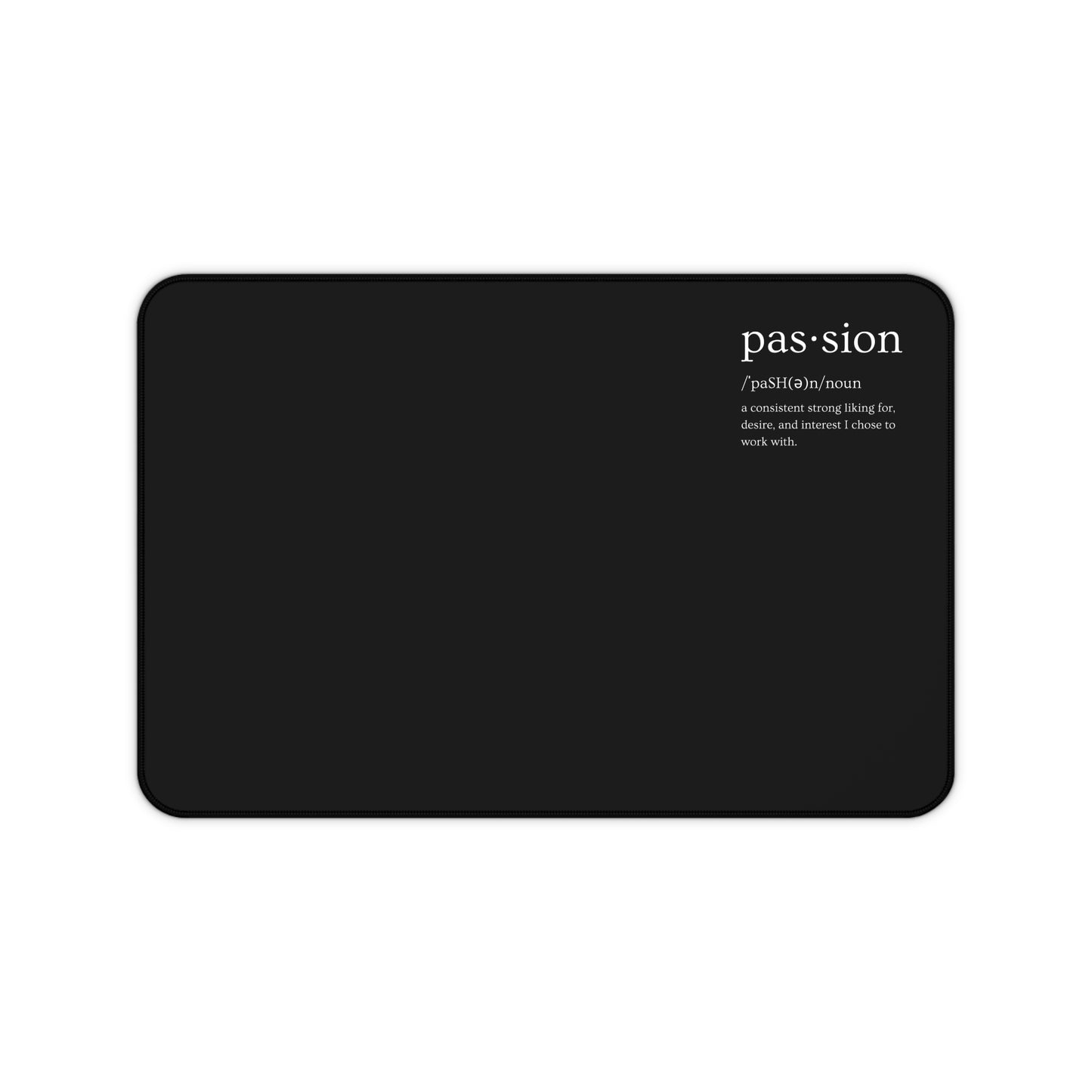 Black Passion Desk Mat