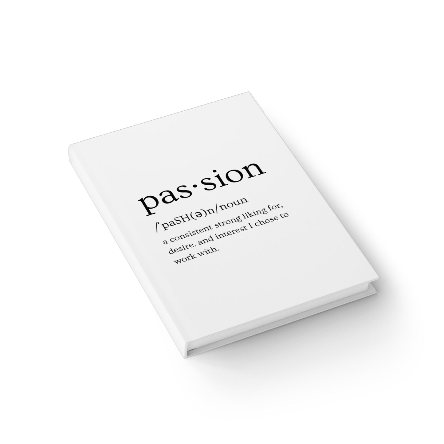 White Journal (Passion Design) - Blank