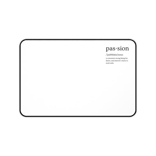 White Passion Desk Mat