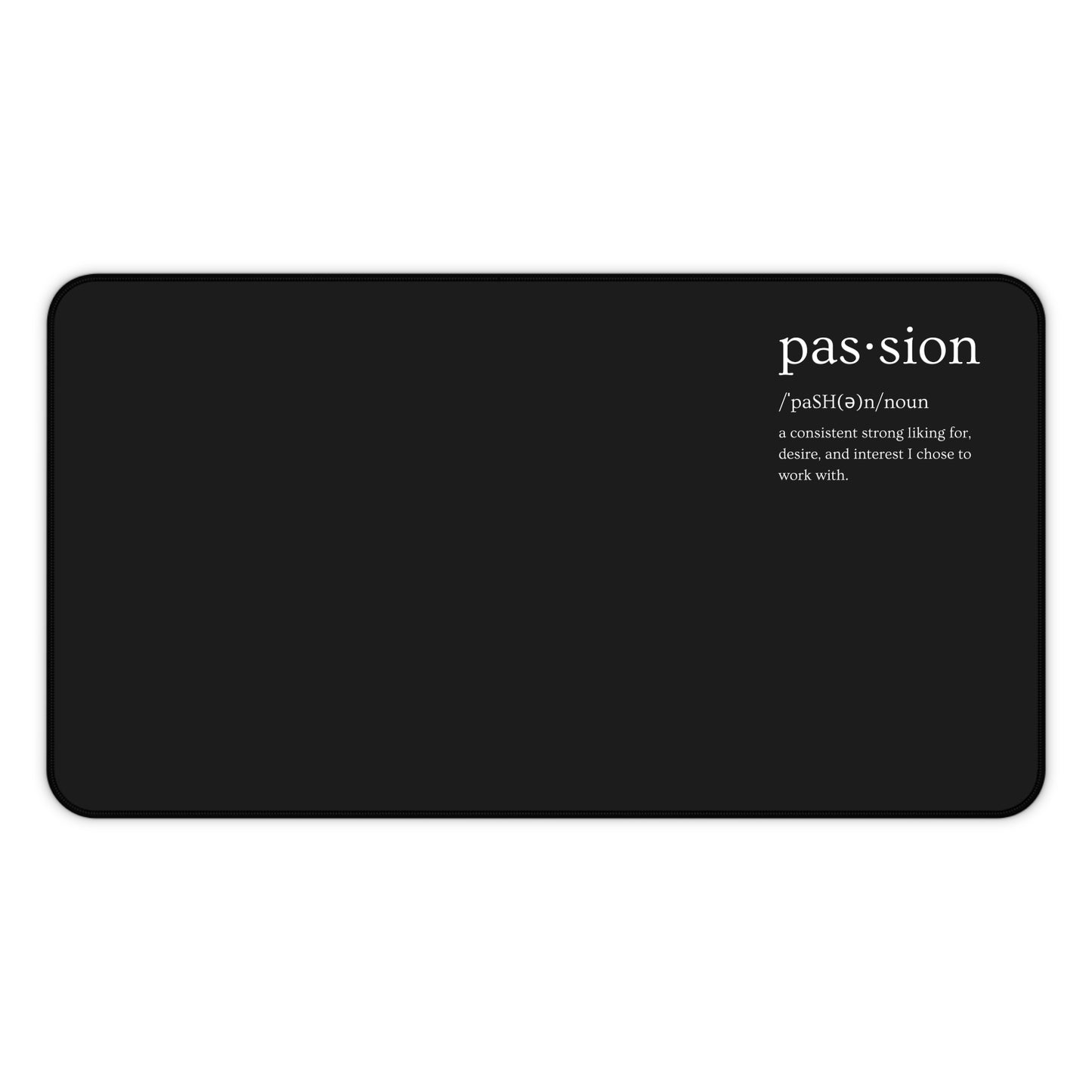 Black Passion Desk Mat