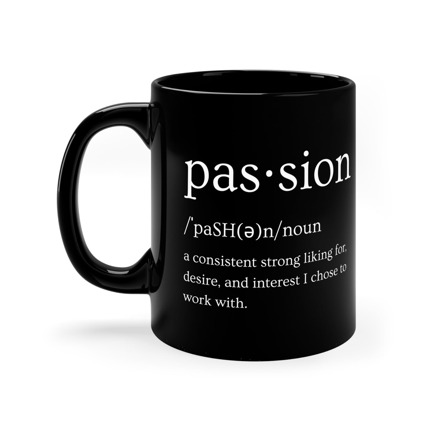 Black Passion Ceramic Mug (Standard Size)