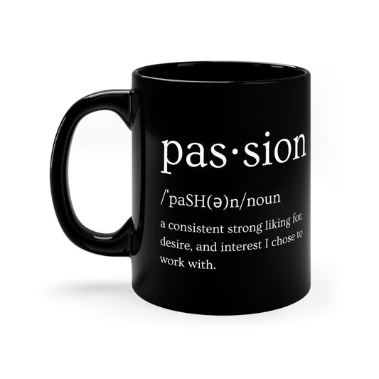 Black Passion Ceramic Mug (Standard Size)