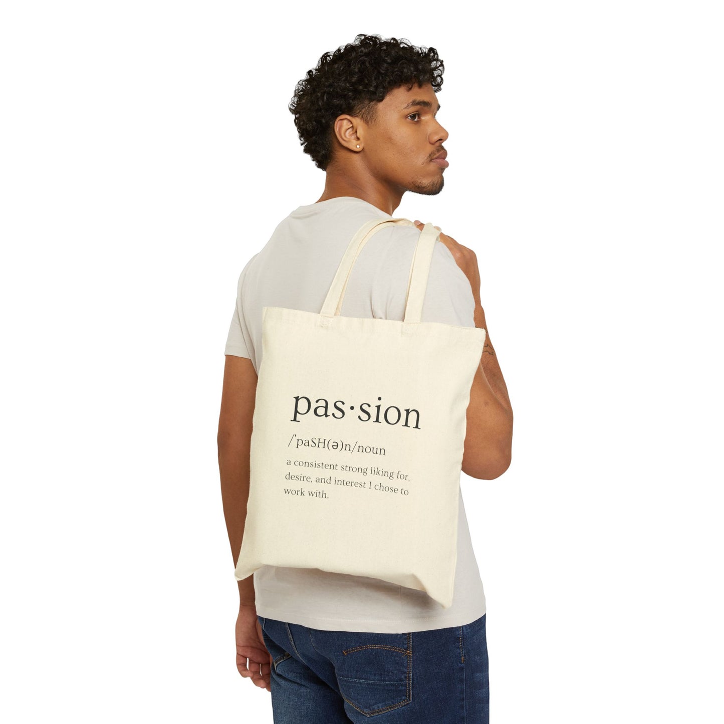 Cotton Canvas Passion Tote Bag