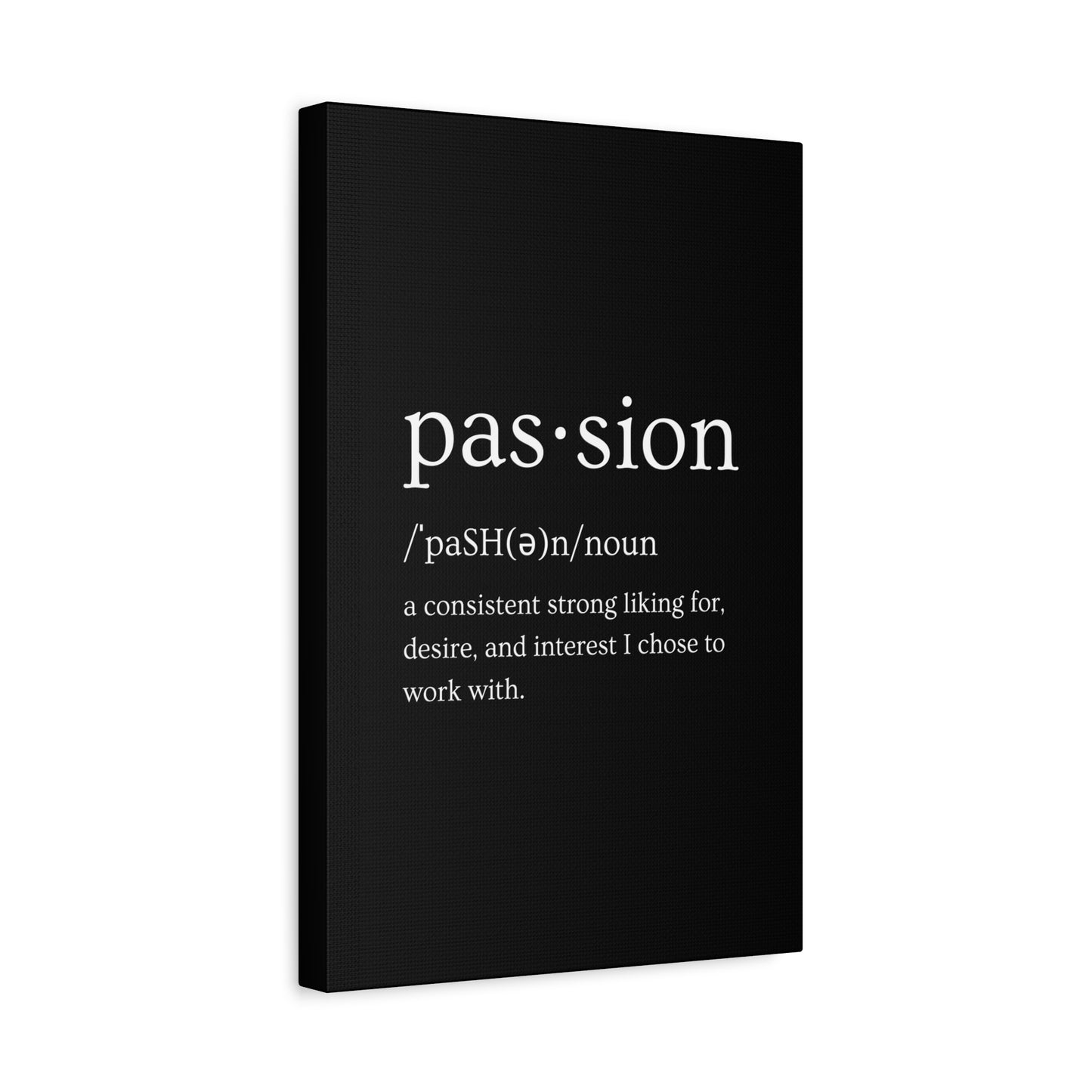 Passion Canvas - Black