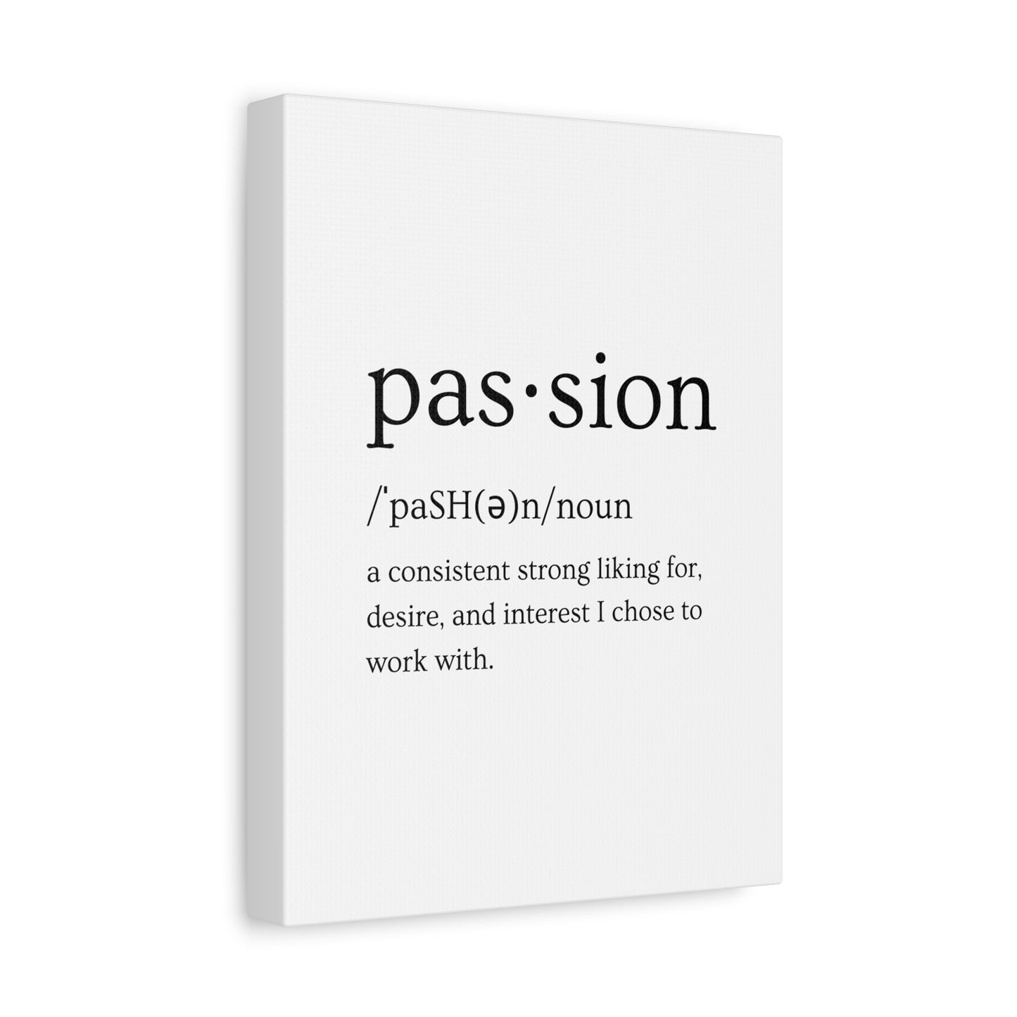 Passion Canvas - White