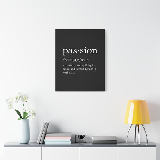 Passion Canvas - Black