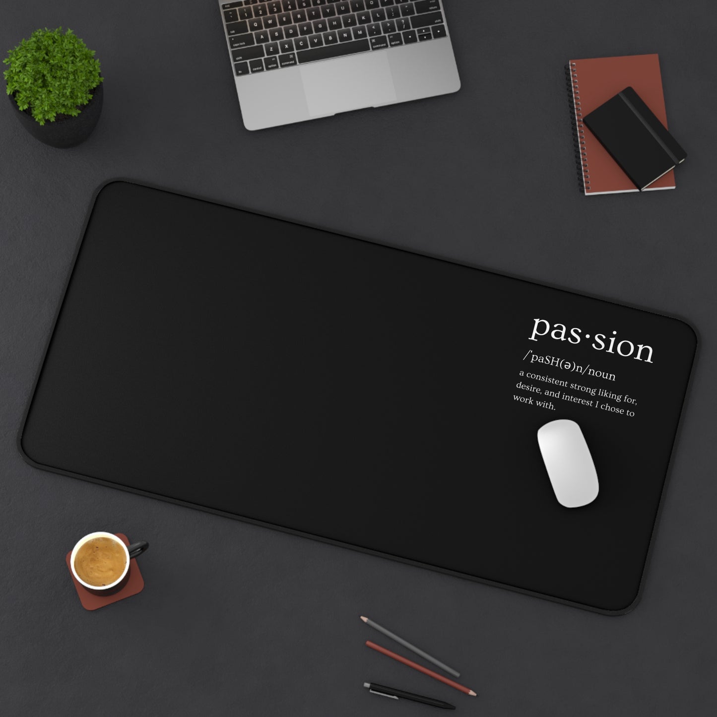 Black Passion Desk Mat